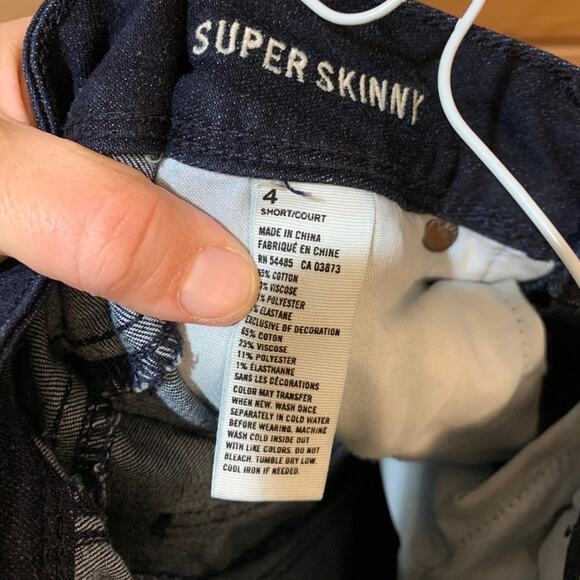 American Eagle Jeans Super Skinny Sz 4 Short - Picture 4 of 8